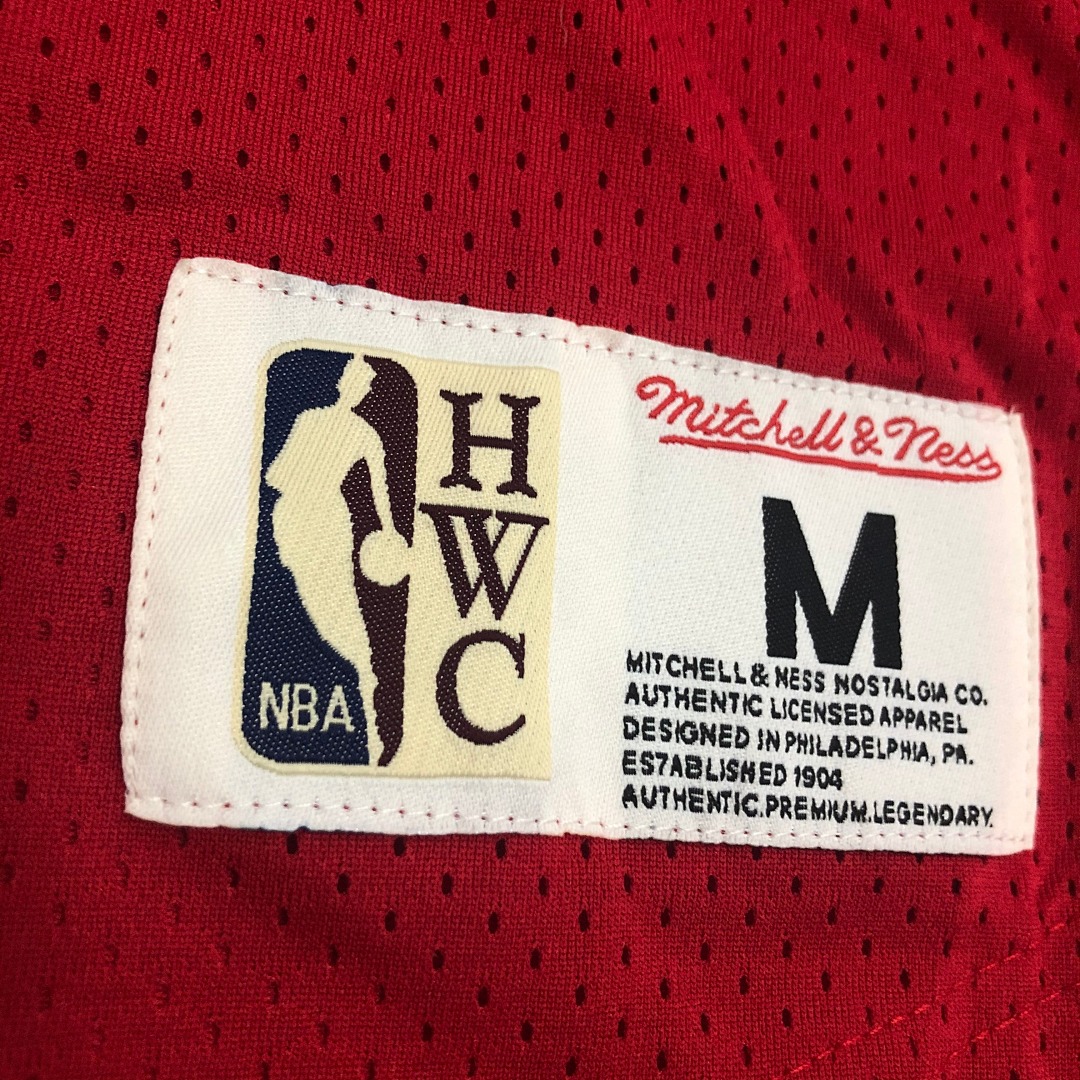 Mitchellness 公牛队 红色 23号 乔丹 艾佛森 复古网眼短袖, foto 10