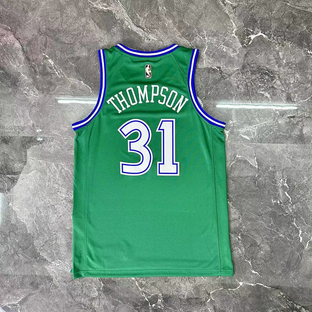 Dallas Mavericks 25/26 Retrô #31 Klay Thompson Camisa Verde, foto 11