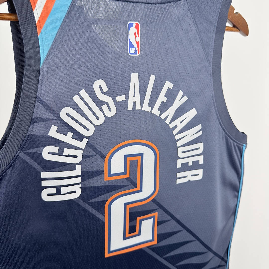 OKC Thunder 25/26 City Edition #2 Shai Gilgeous-Alexander Camisa, foto 5