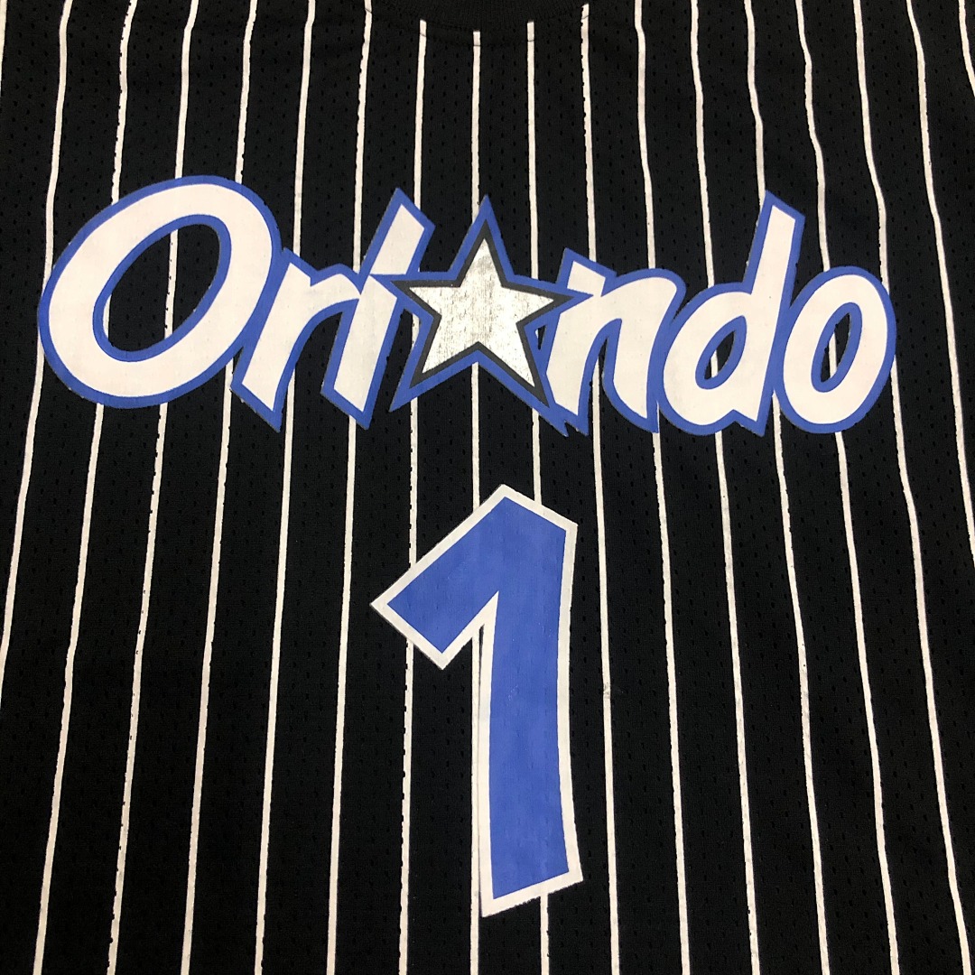 Mitchellness 魔术队 黑色 1号 麦迪 复古网眼短袖, foto 15