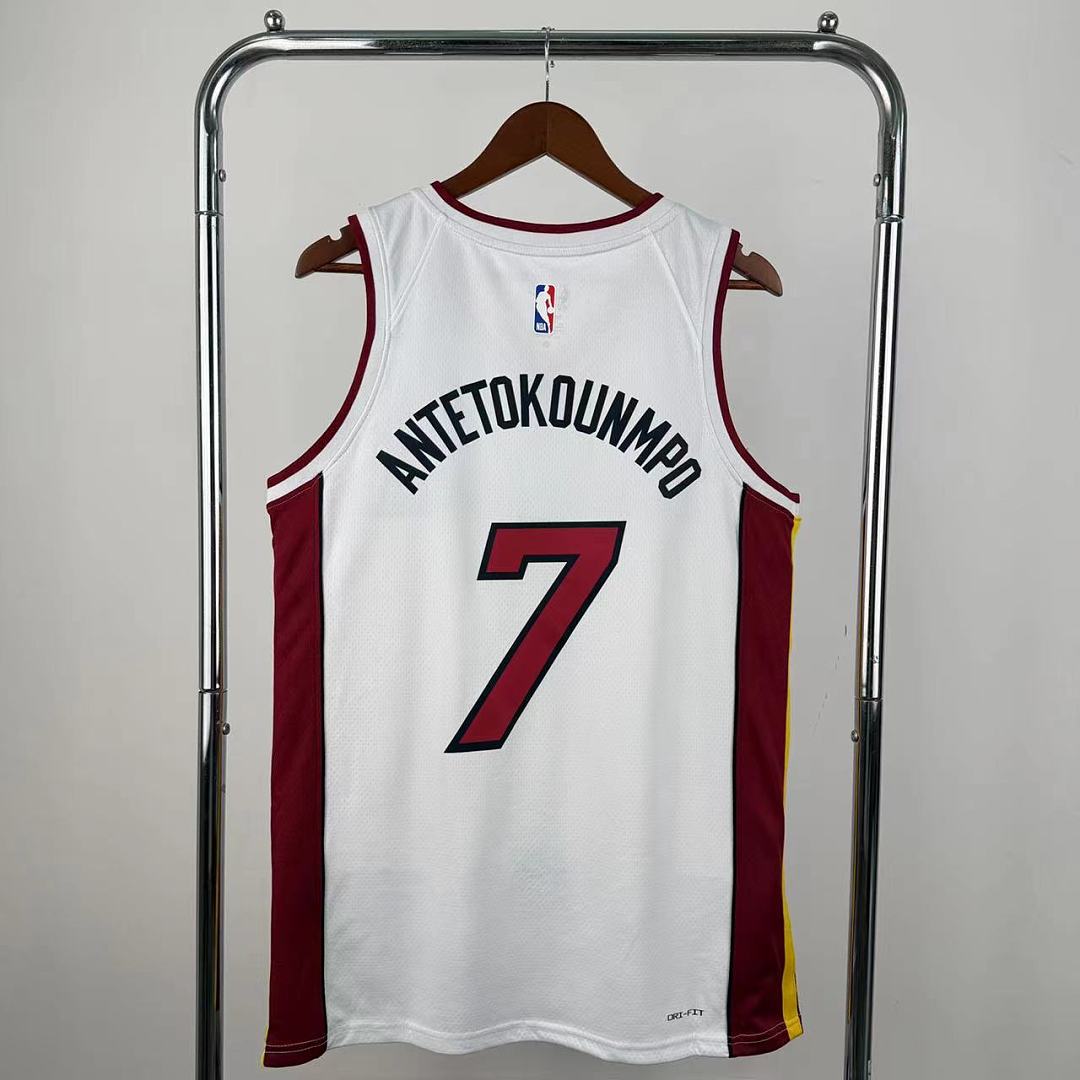 Miami Heat Gola V #7 Giannis Camisa Branca, foto 9
