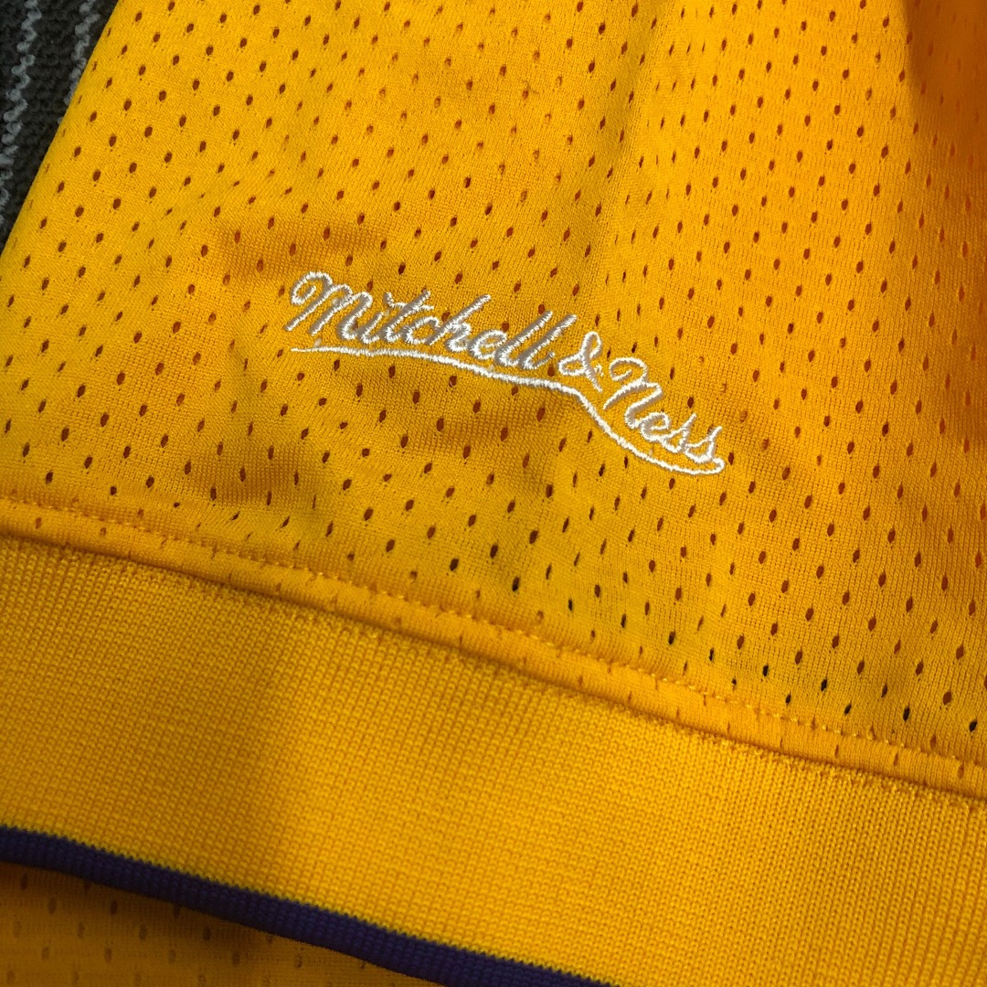 Mitchellness 湖人队 黄色 8号 科比 复古网眼短袖, foto 10