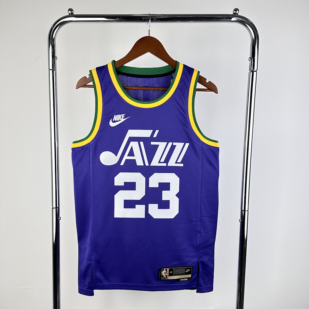 24赛季爵士队 复古 23号 马尔卡宁, foto 11