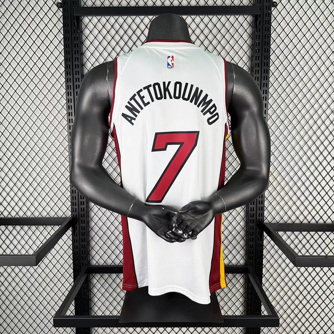 Miami Heat Gola V #7 Giannis Camisa Branca, foto 1