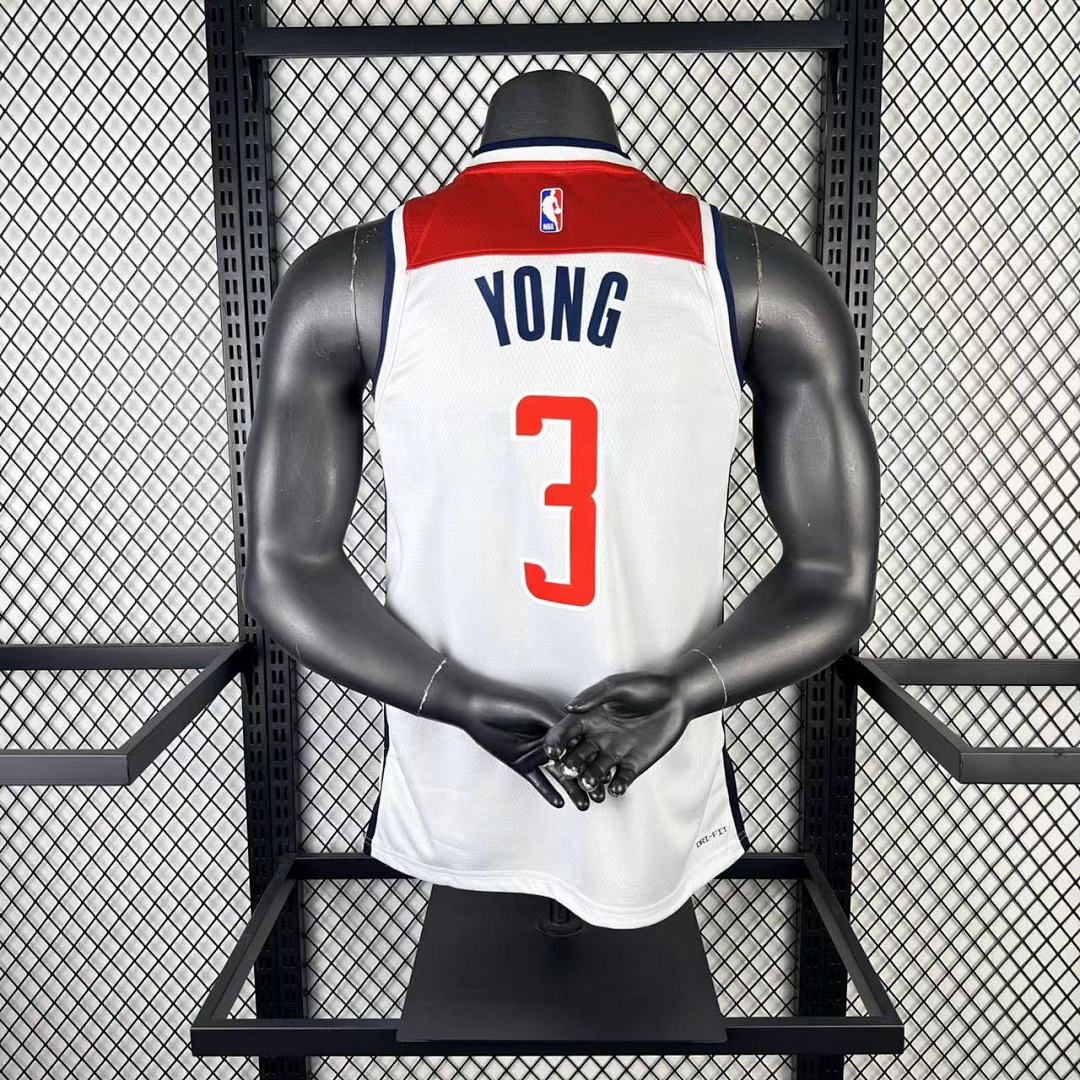 Washington Wizards 22/23 #3 Trae Young Camisa Branca, foto 1