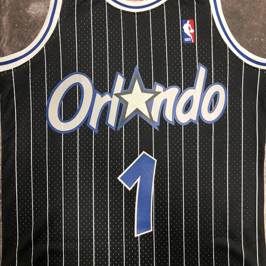 MN热压复古球衣:SW魔术队 04赛季 黑色 1号 麦迪, foto 16