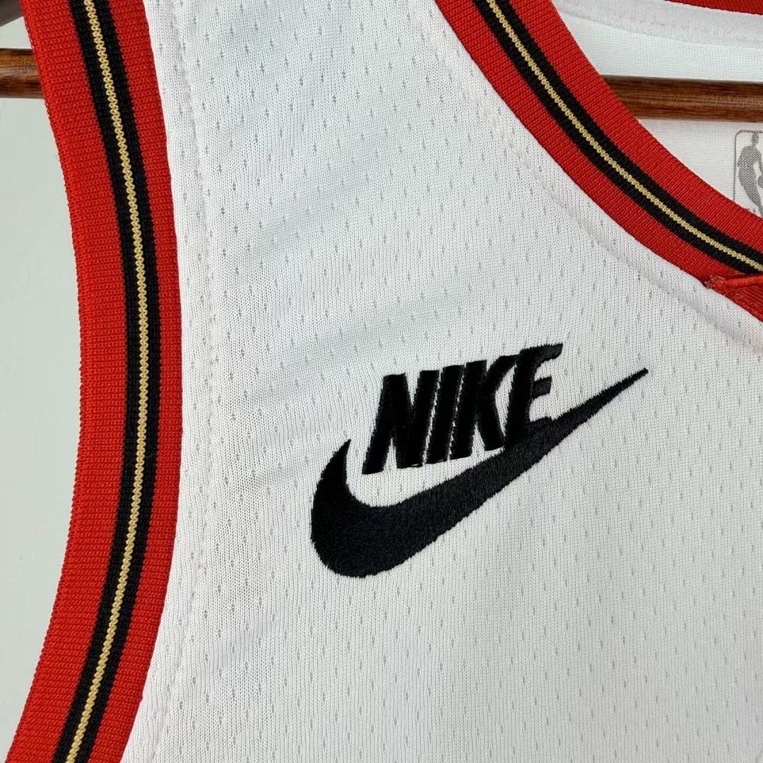 Philadelphia 76ers 25/26 Retrô #8 Paul George Camisa Branca, foto 9