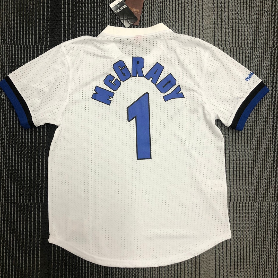 Mitchellness 魔术队 白色 1号 麦迪 复古网眼短袖, foto 17