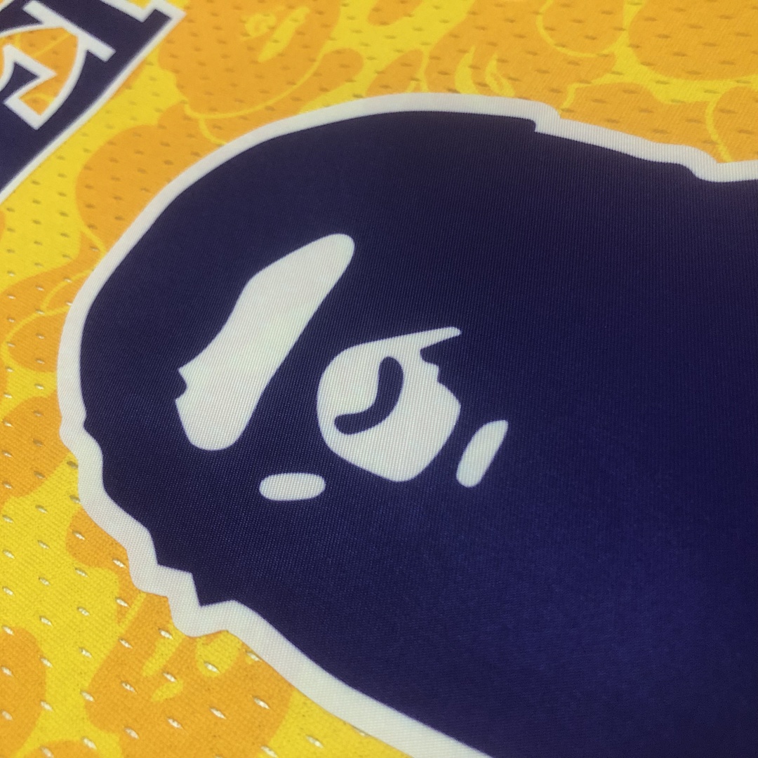 BAPE×M&N 联名球衣: 湖人队 猿人头, foto 14