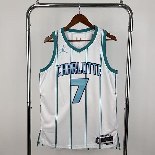 Charlotte Hornets Casa #7 Camisa Branca