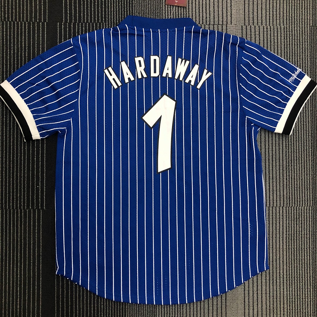 Mitchellness 魔术队 蓝色 1号 ”便士“哈达威 复古网眼短袖, foto 18