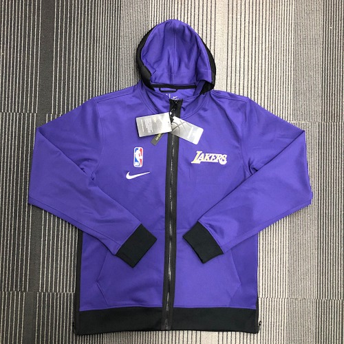 国外专柜正品:球员版GI 湖人队 出场服外套