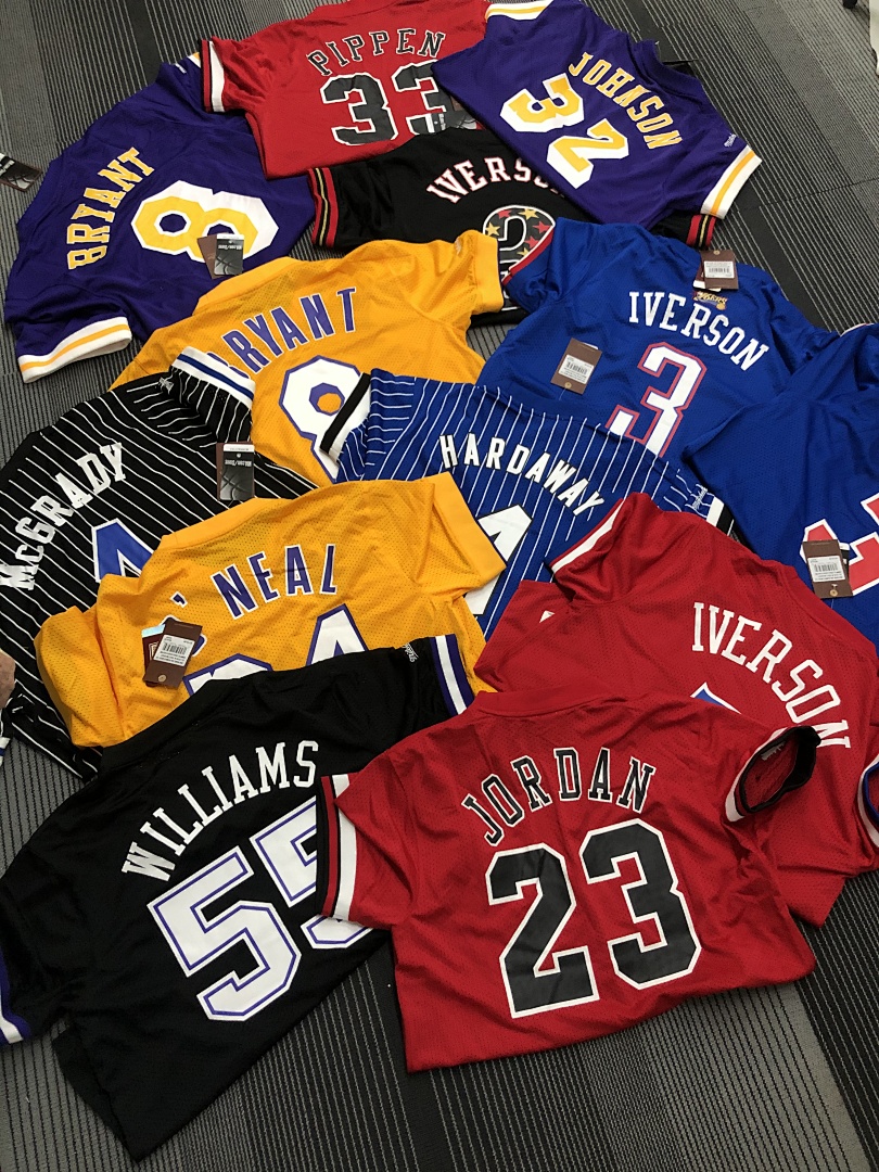 Mitchellness 湖人队 黄色 34号 奥尼尔 复古网眼短袖, foto 1