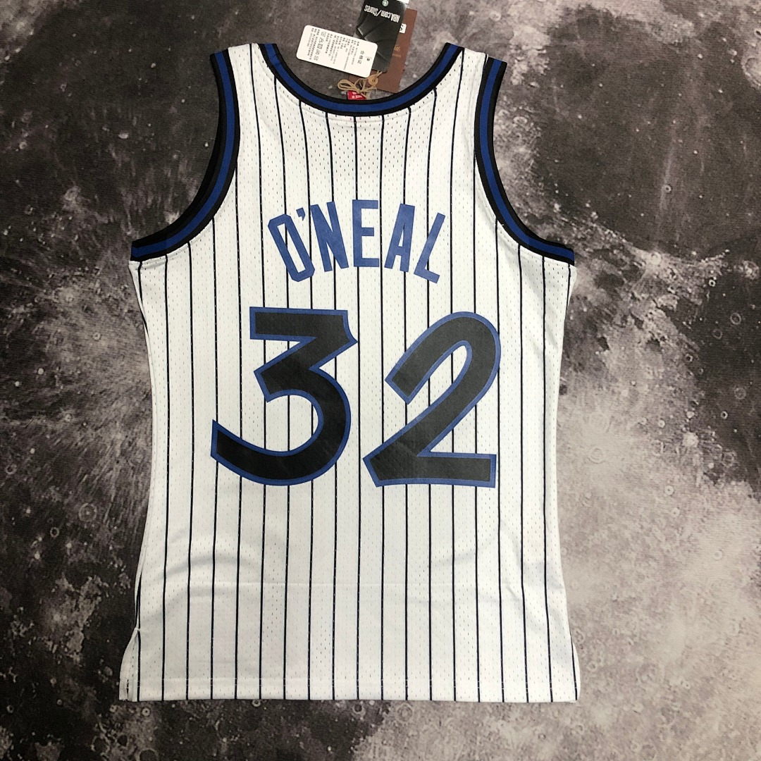 MN热压复古球衣:SW魔术队 94赛季 白色 32号 奥尼尔, foto 16