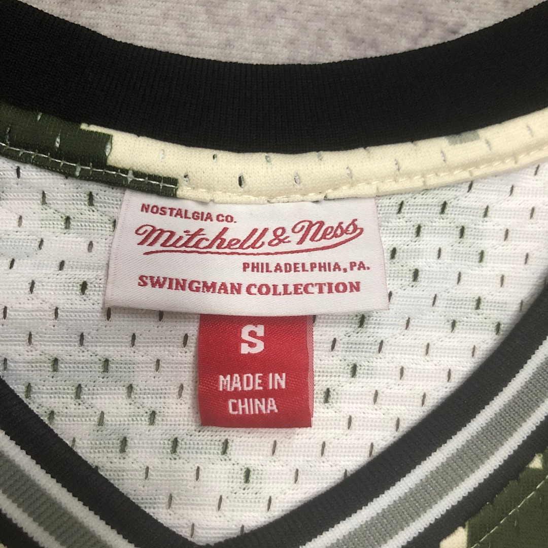 MN热压复古球衣:SW 马刺队13/14赛季 迷彩 20号 吉诺比利, foto 11