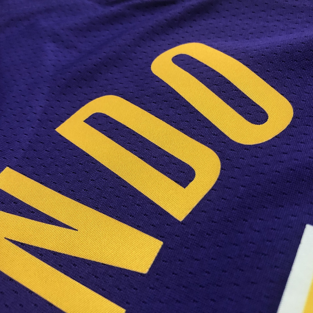 湖人队 圆领紫色(耐克款) 4号 朗多, foto 5