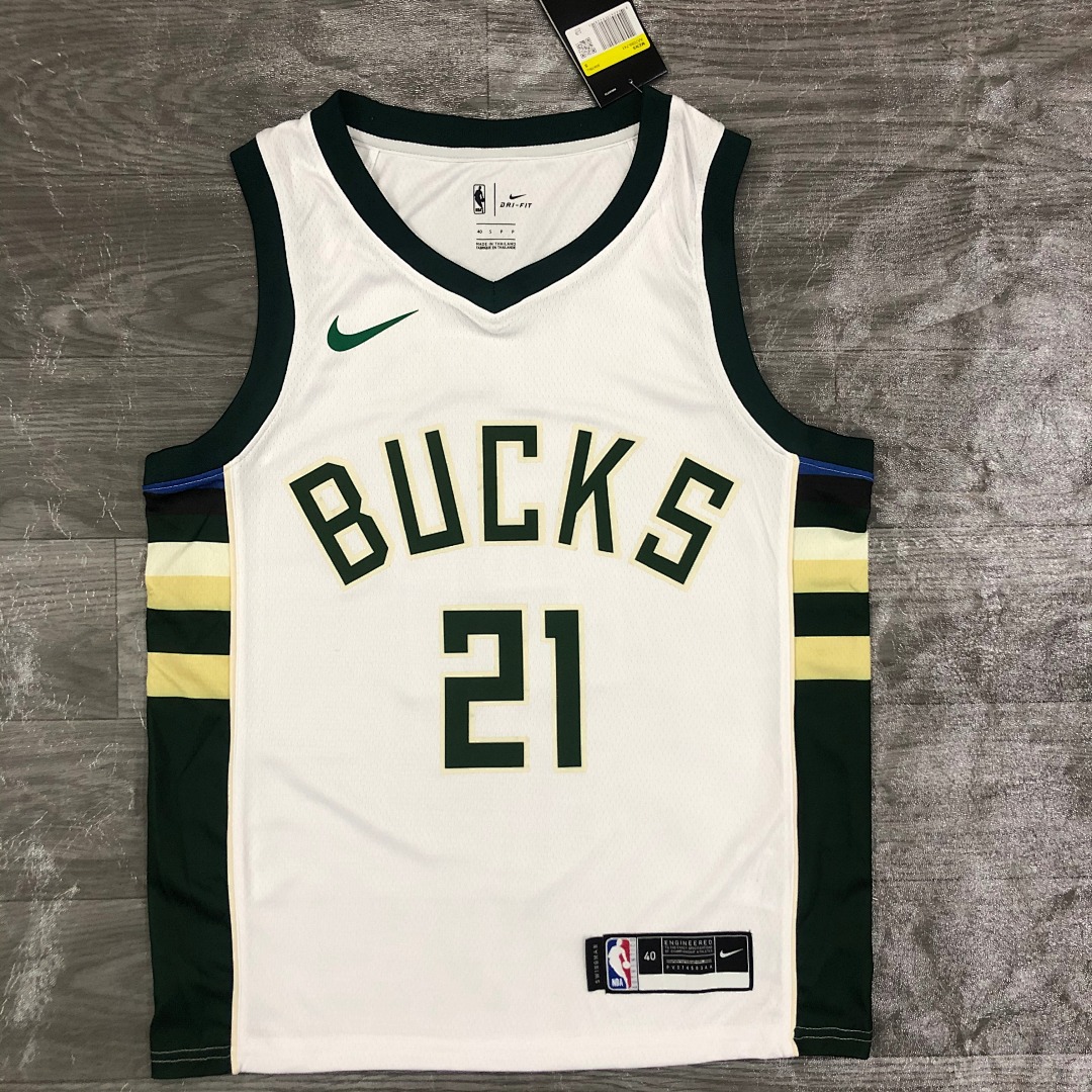 21赛季 雄鹿队 BUCKS 主场 白色 21号 霍勒迪, foto 4