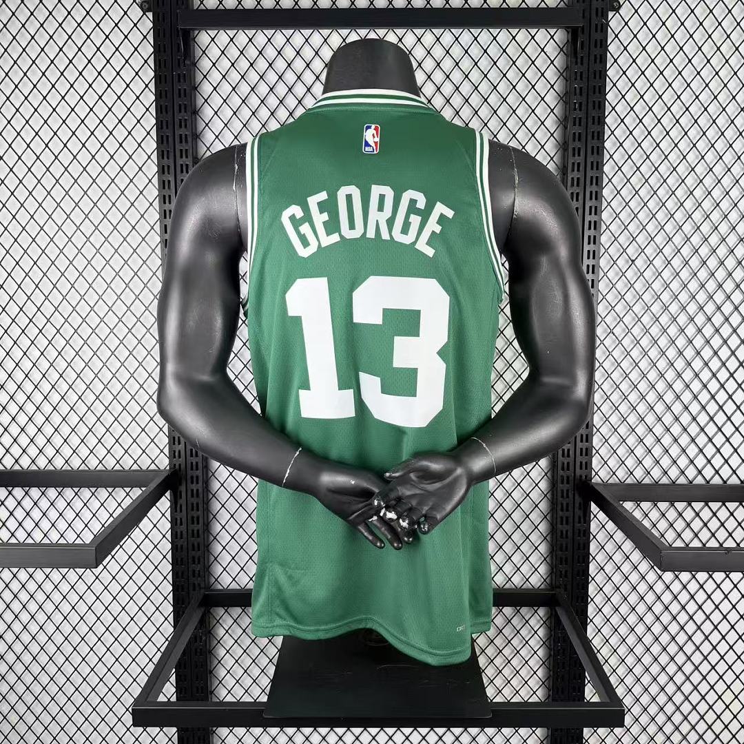 Boston Celtics Casa #13 Paul George Camisa Verde, foto 10