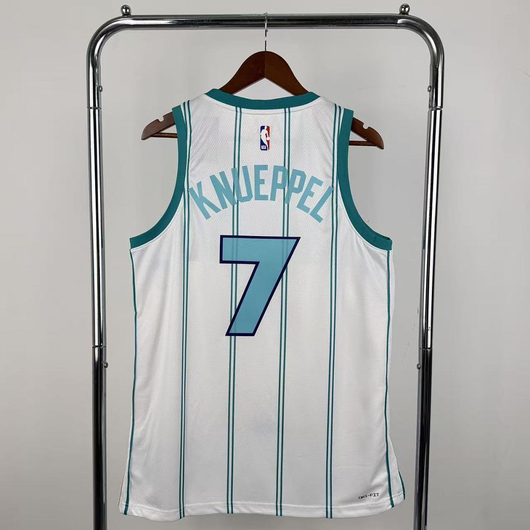 Charlotte Hornets Casa #7 Camisa Branca, foto 8