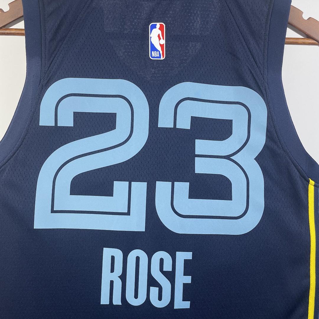 23赛季 灰熊队 客场 藏蓝色 23号 罗斯, foto 7
