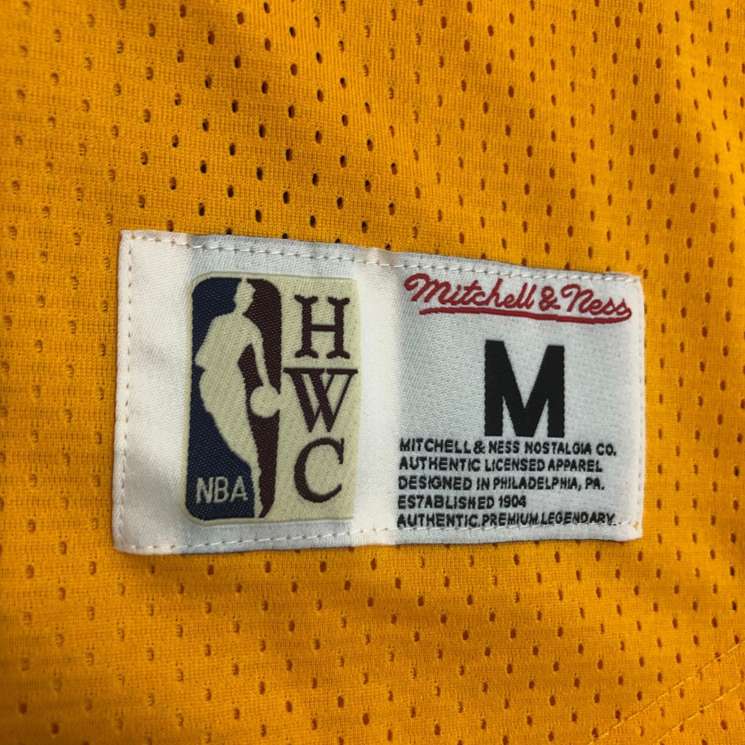 Mitchellness 湖人队 黄色 8号 科比 复古网眼短袖, foto 9