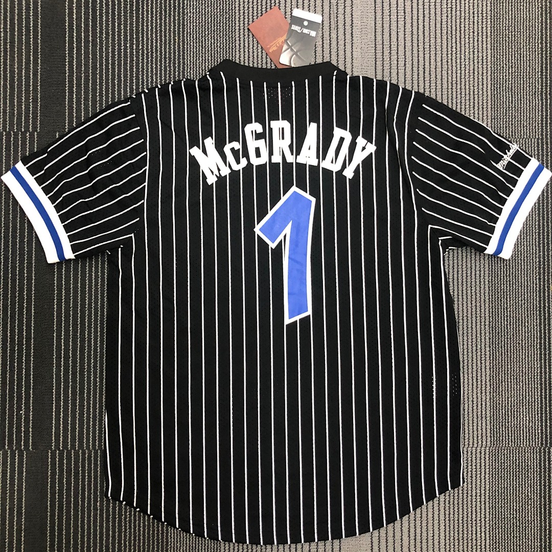 Mitchellness 魔术队 黑色 1号 麦迪 复古网眼短袖, foto 16