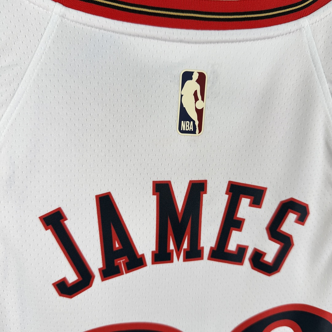 Philadelphia 76ers 25/26 Retrô #23 LeBron James Camisa Branca, foto 3