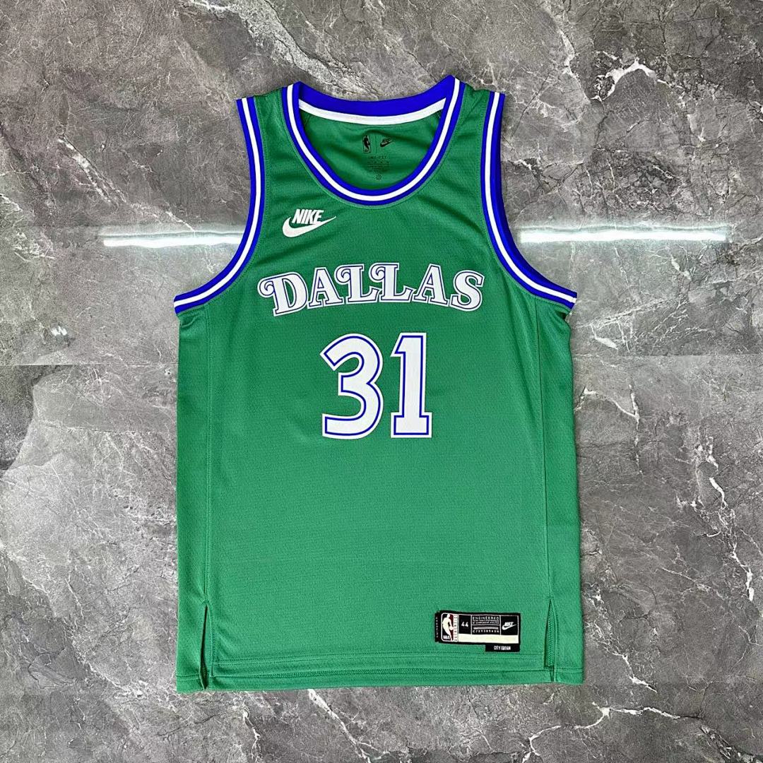 Dallas Mavericks 25/26 Retrô #31 Klay Thompson Camisa Verde, foto 10