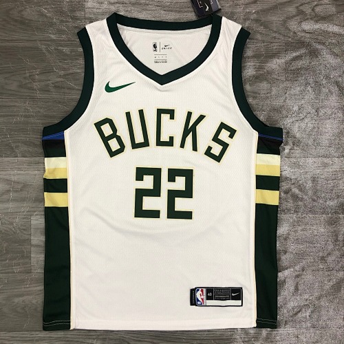 21赛季 雄鹿队 BUCKS 主场 白色 22号 米德尔顿